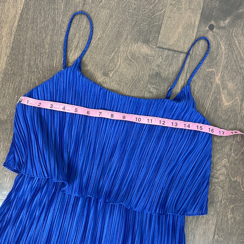 Gilli blue double tiered dress Womens medium - Picture 8 of 12